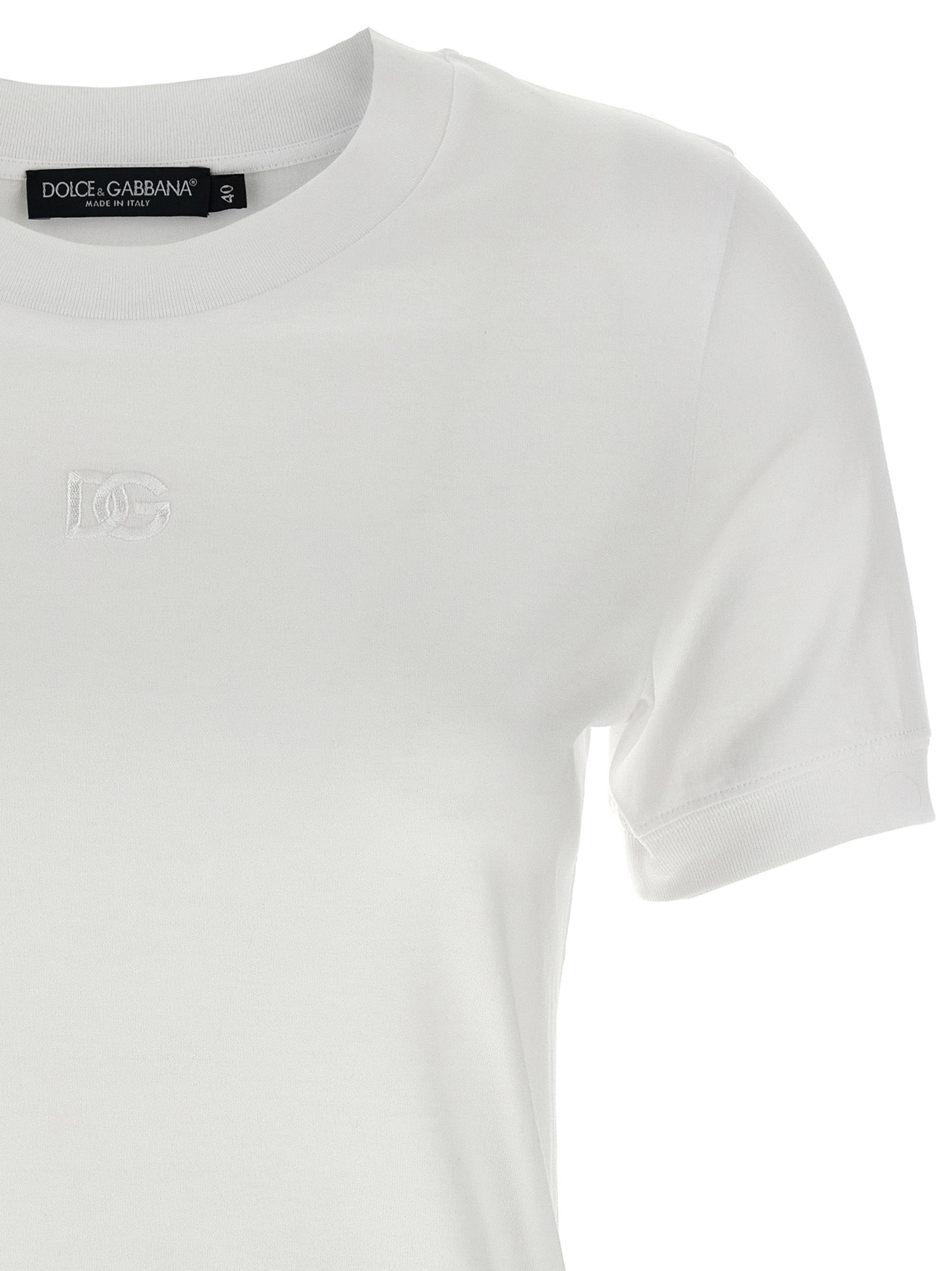 Dolce & Gabbana White Cotton T-Shirt