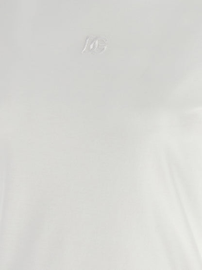 Dolce & Gabbana White Cotton T-Shirt