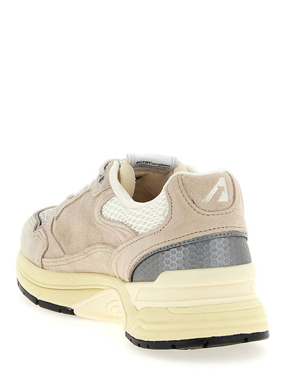 Autry Beige Cowhide Athletic Sneakers - EU45/US12