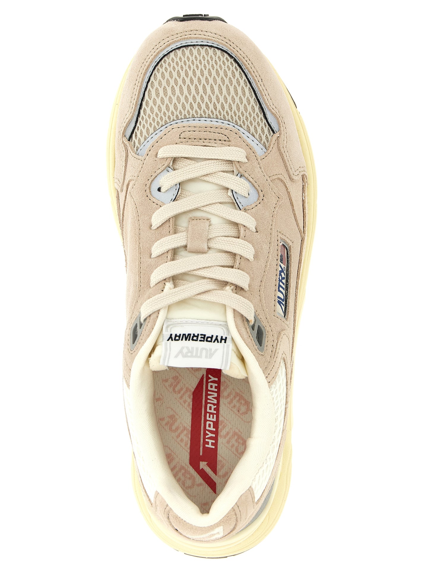 Autry Beige Cowhide Athletic Sneakers - EU45/US12