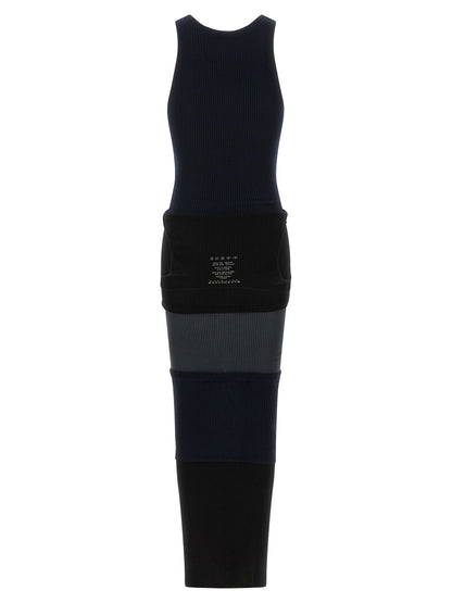 Balenciaga Upside Down Black Cotton Long Dress