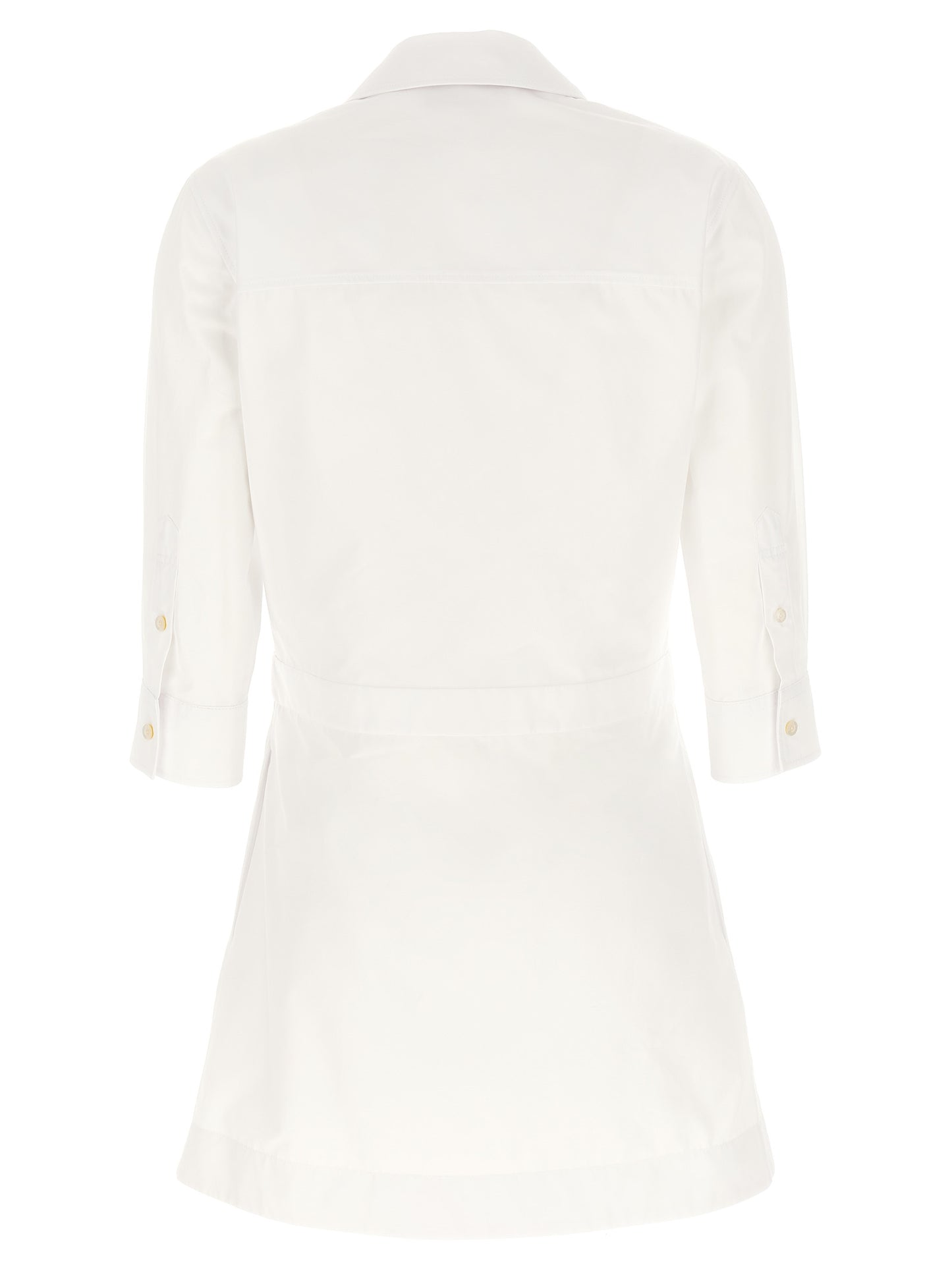 Gucci White Cotton Chemisier Mini Dress