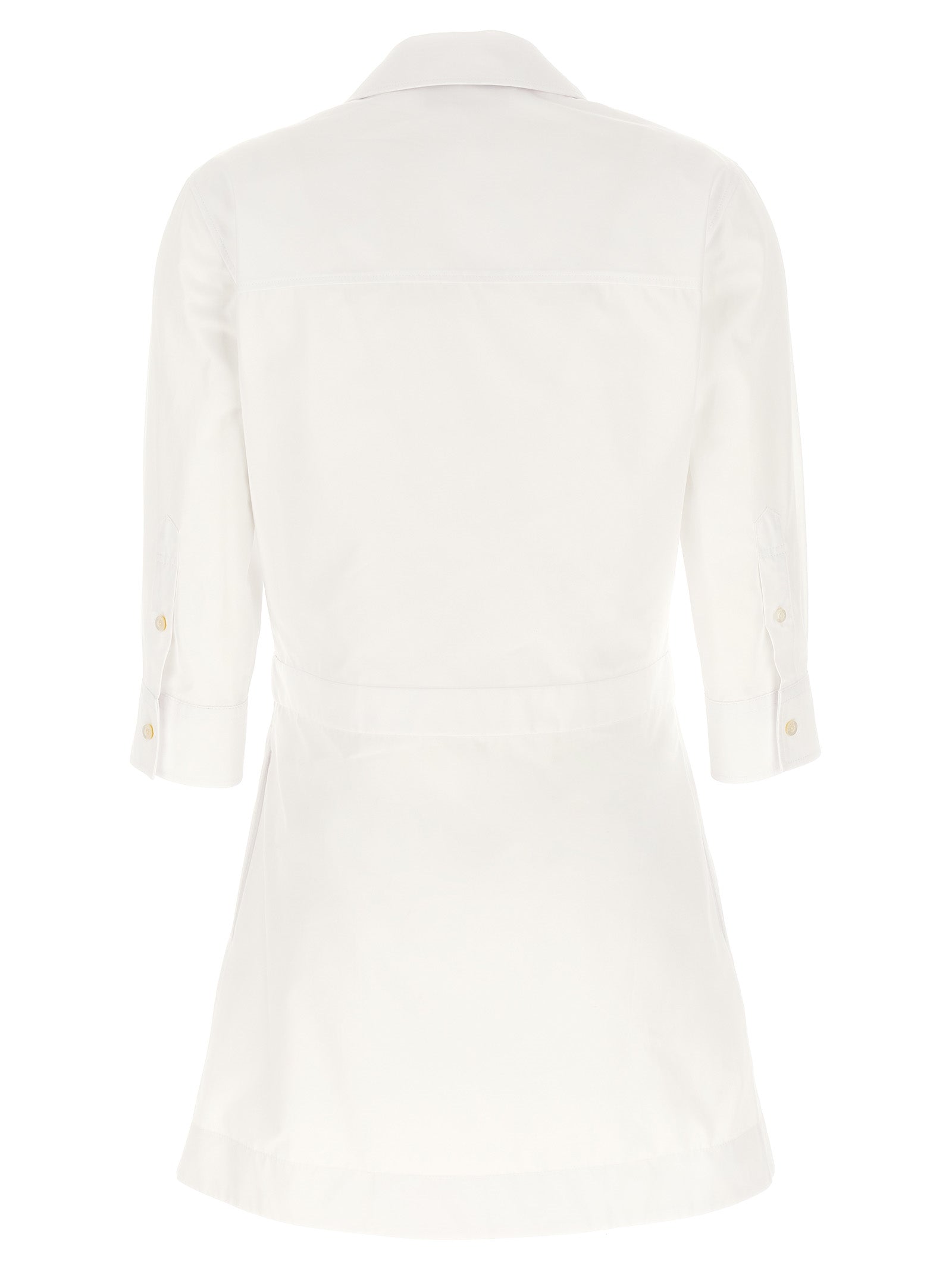 Gucci White Cotton Chemisier Mini Dress