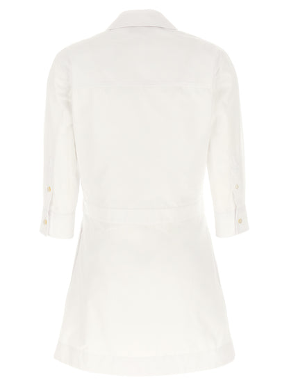 Gucci White Cotton Chemisier Mini Dress