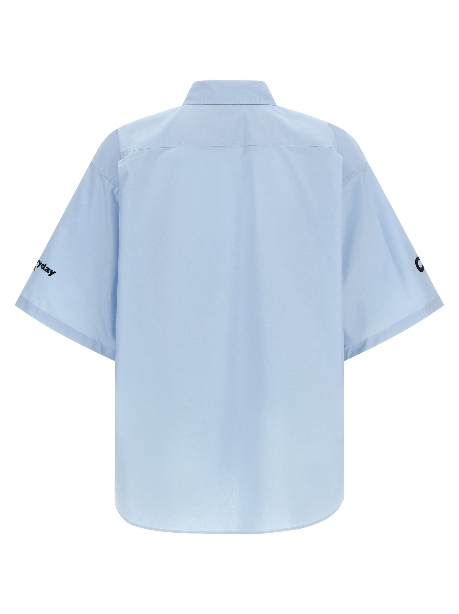 Balenciaga Blue Cotton Poplin Shirt