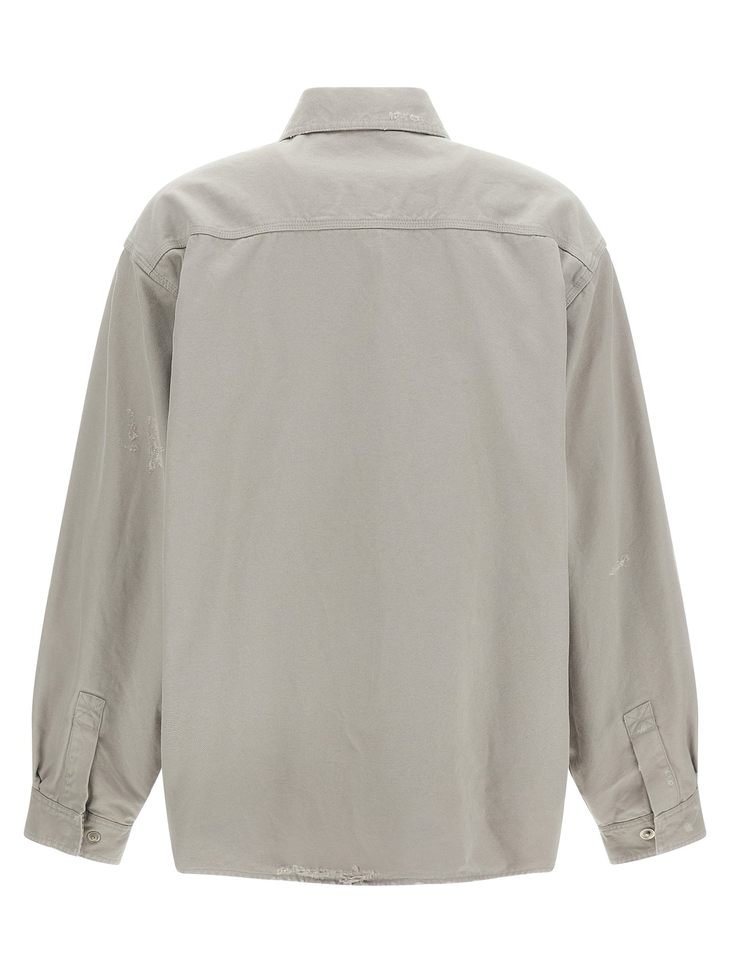 Balenciaga Workwear Overshirt in Gray Cotton