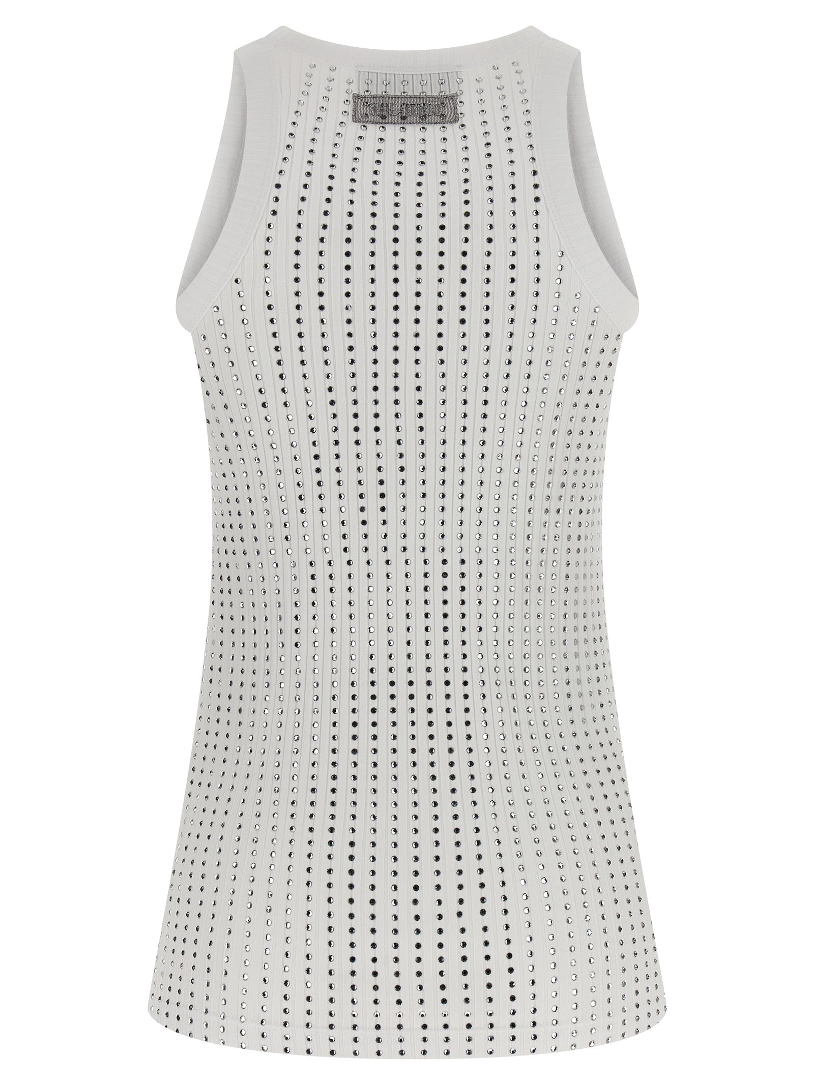 The Attico White Cotton Sleeveless T-Shirt
