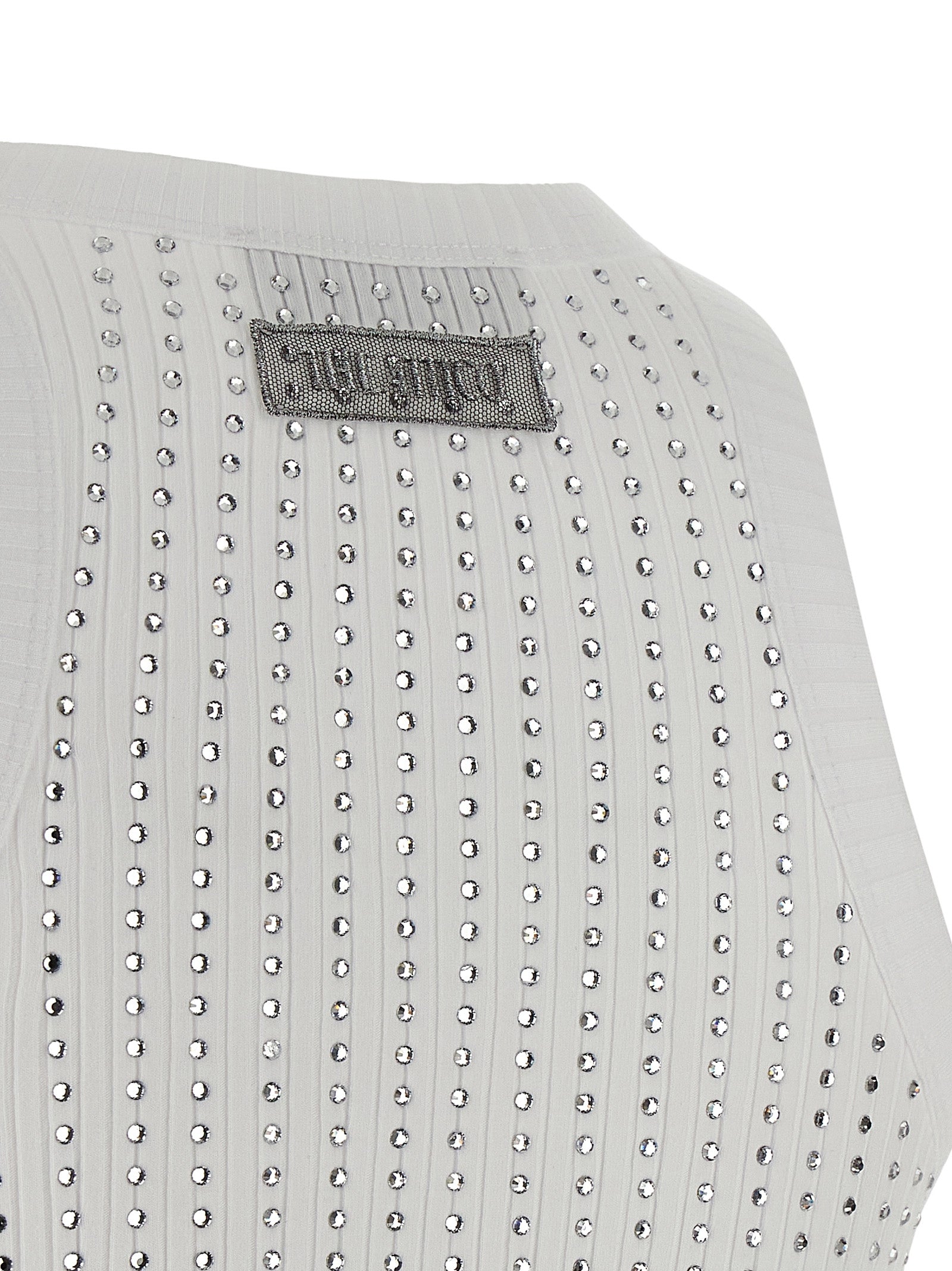The Attico White Cotton Sleeveless T-Shirt