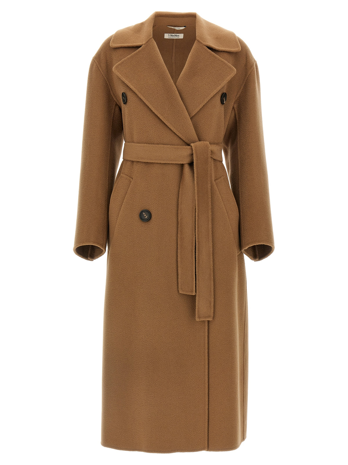 S Max Mara Brown Virgin Wool Coat