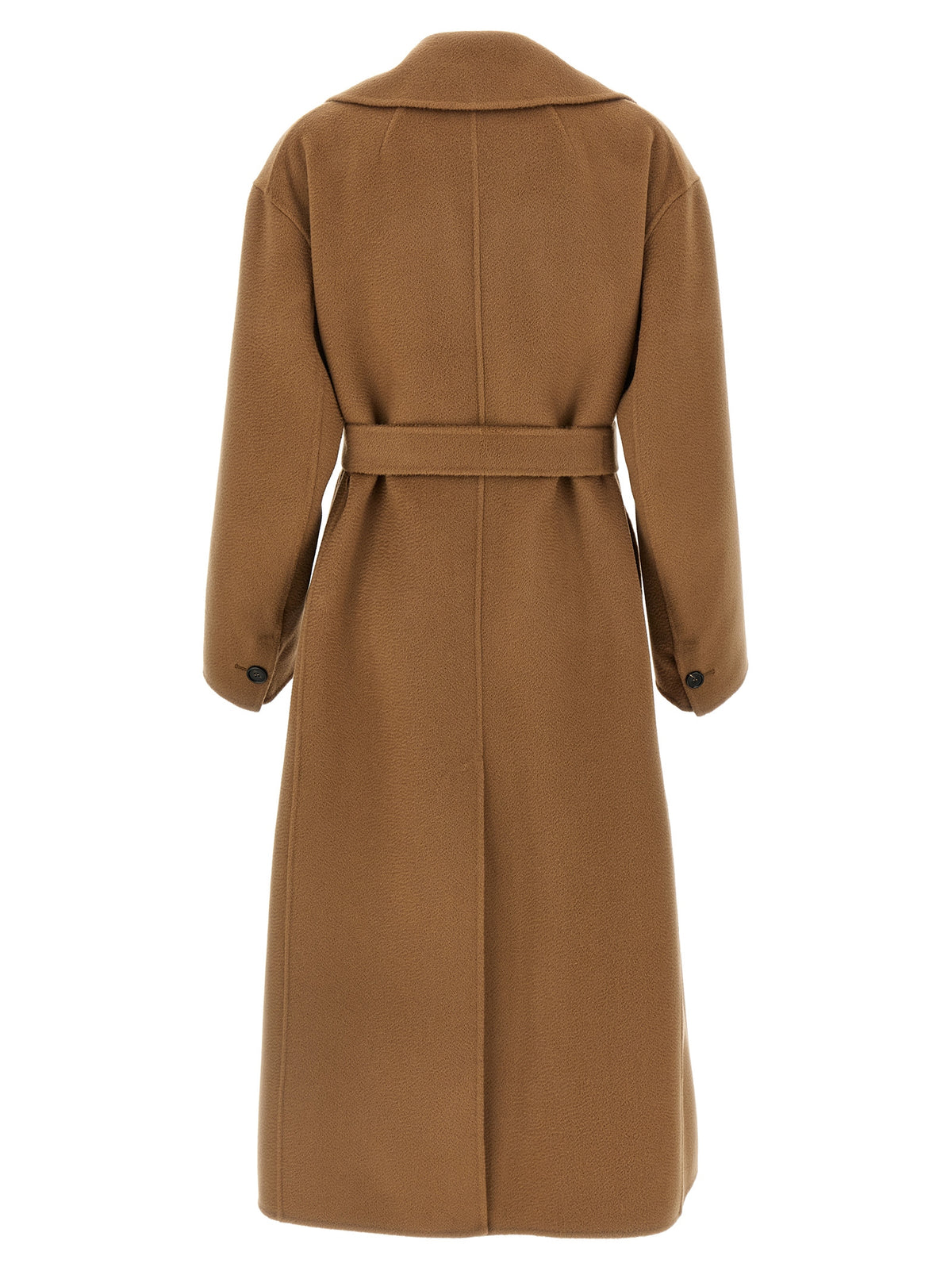 S Max Mara Brown Virgin Wool Coat