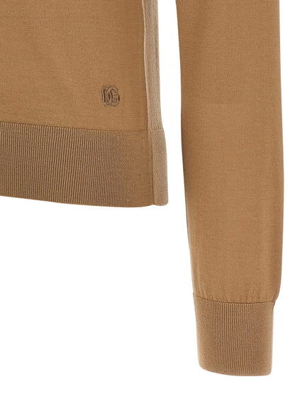 Dolce & Gabbana Beige Cashmere Cardigan