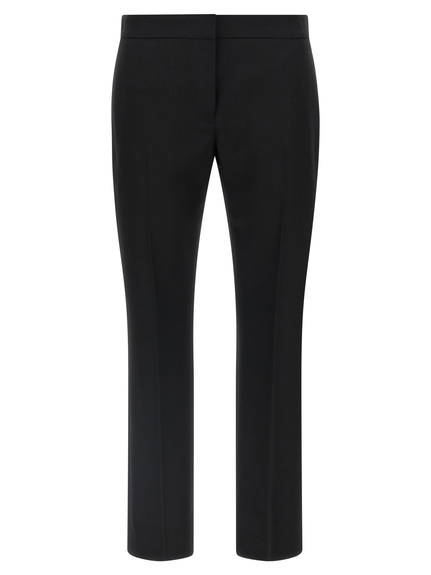 Alexander McQueen Black Wool Cigarette-Style Dress Pants