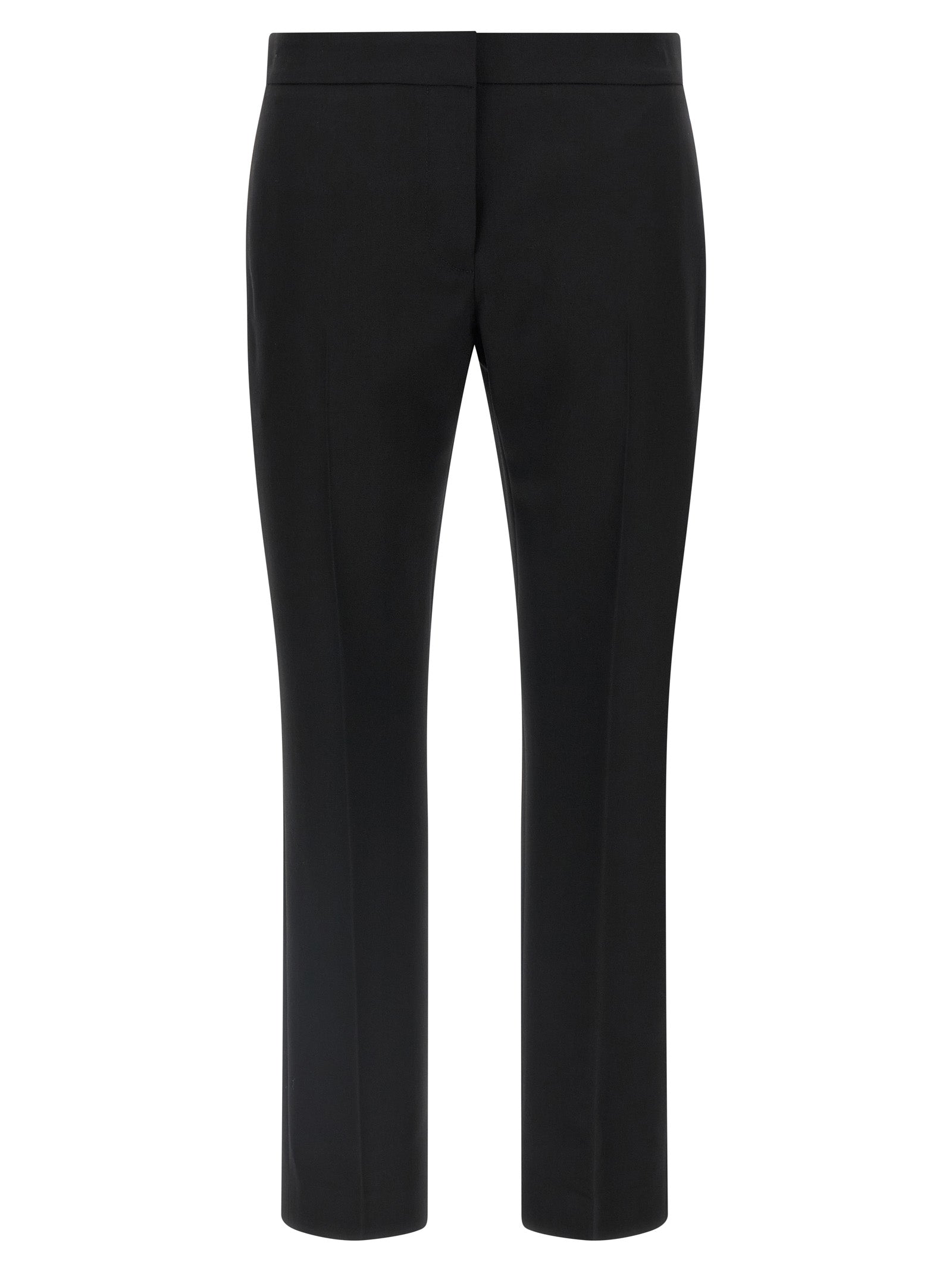 Alexander McQueen Black Wool Cigarette-Style Dress Pants