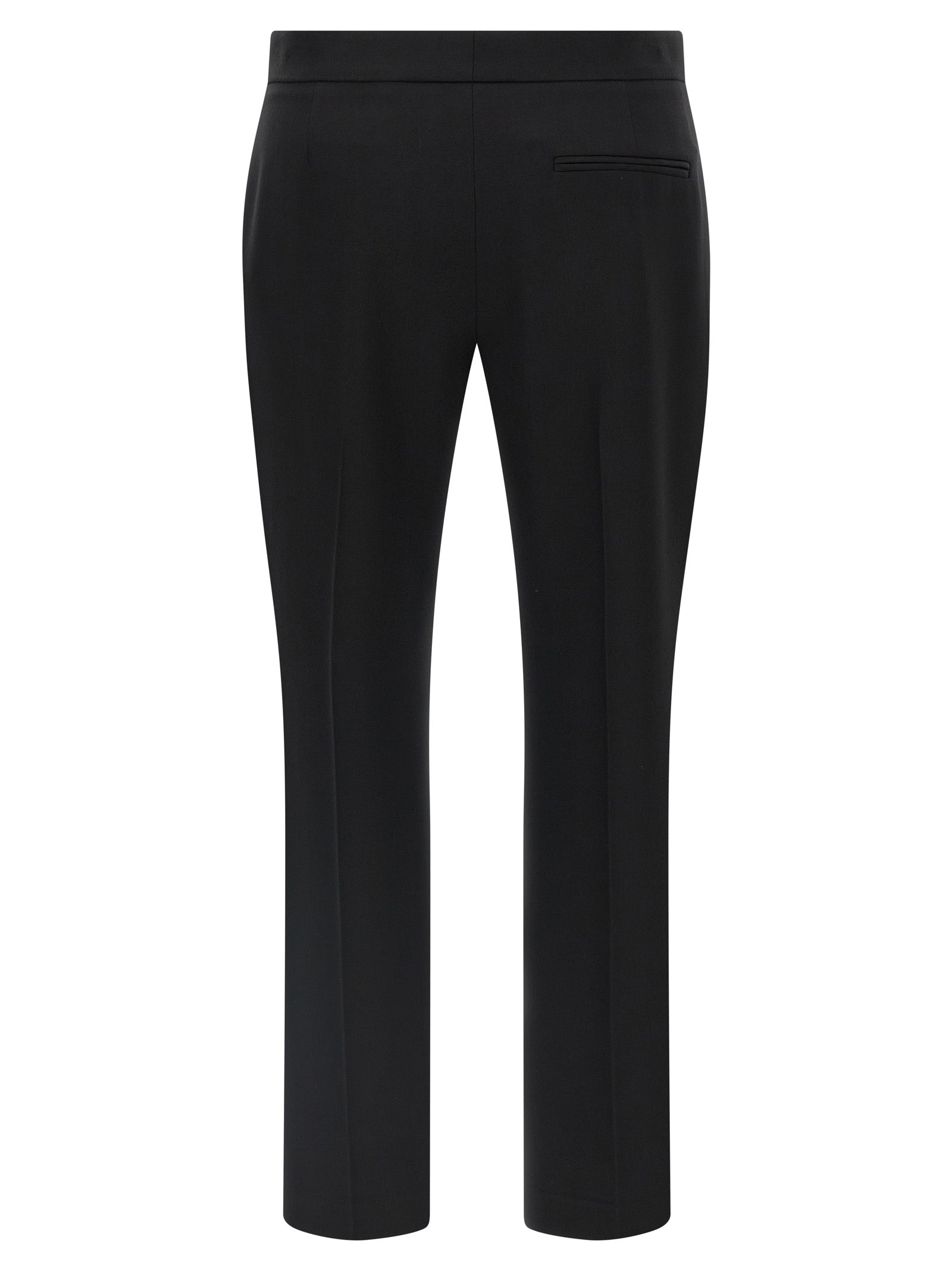 Alexander McQueen Black Wool Cigarette-Style Dress Pants