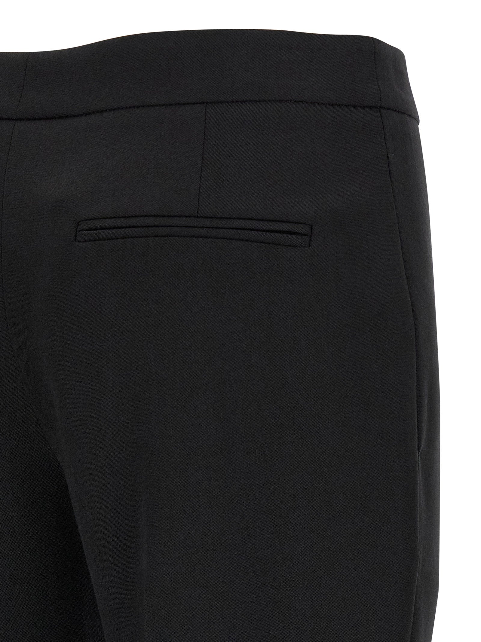Alexander McQueen Black Wool Cigarette-Style Dress Pants