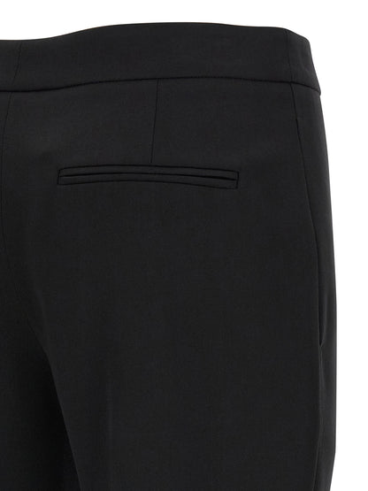 Alexander McQueen Black Wool Cigarette-Style Dress Pants