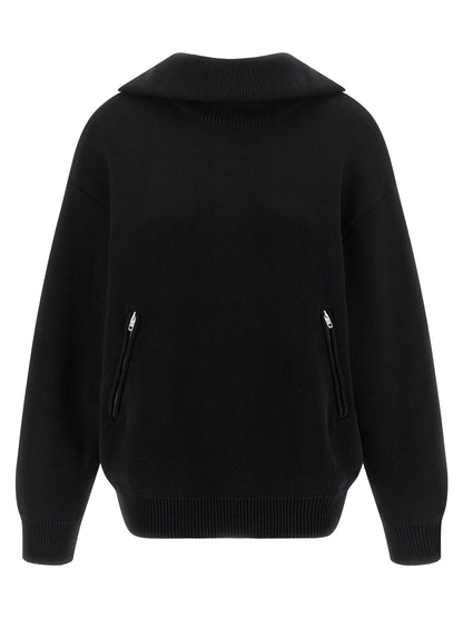 Balenciaga Black Cotton 'Back-to-Front' Cardigan