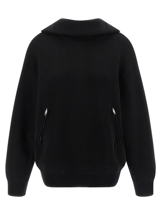 Balenciaga Black Cotton 'Back-to-Front' Cardigan