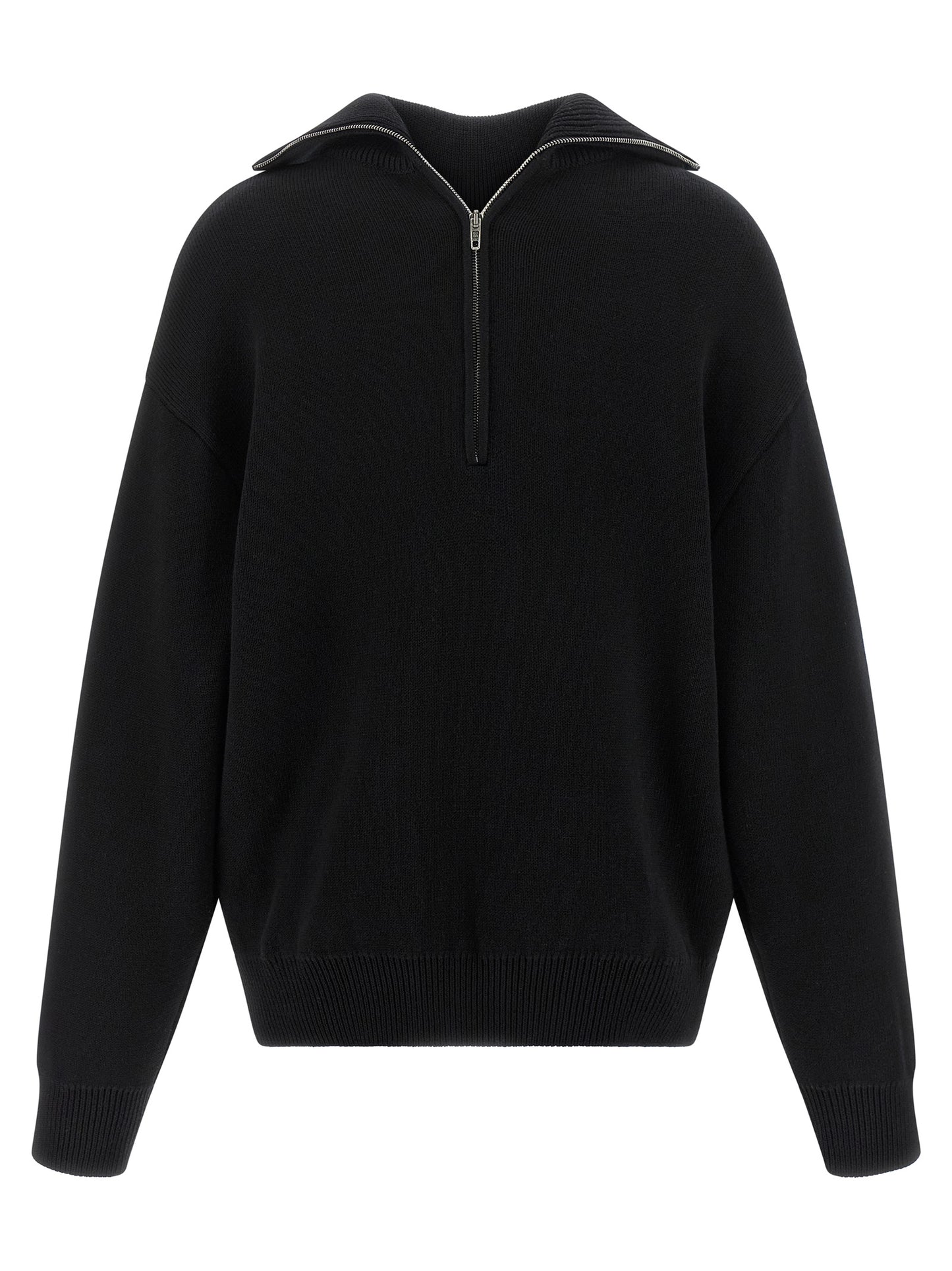 Balenciaga Black Cotton 'Back-to-Front' Cardigan