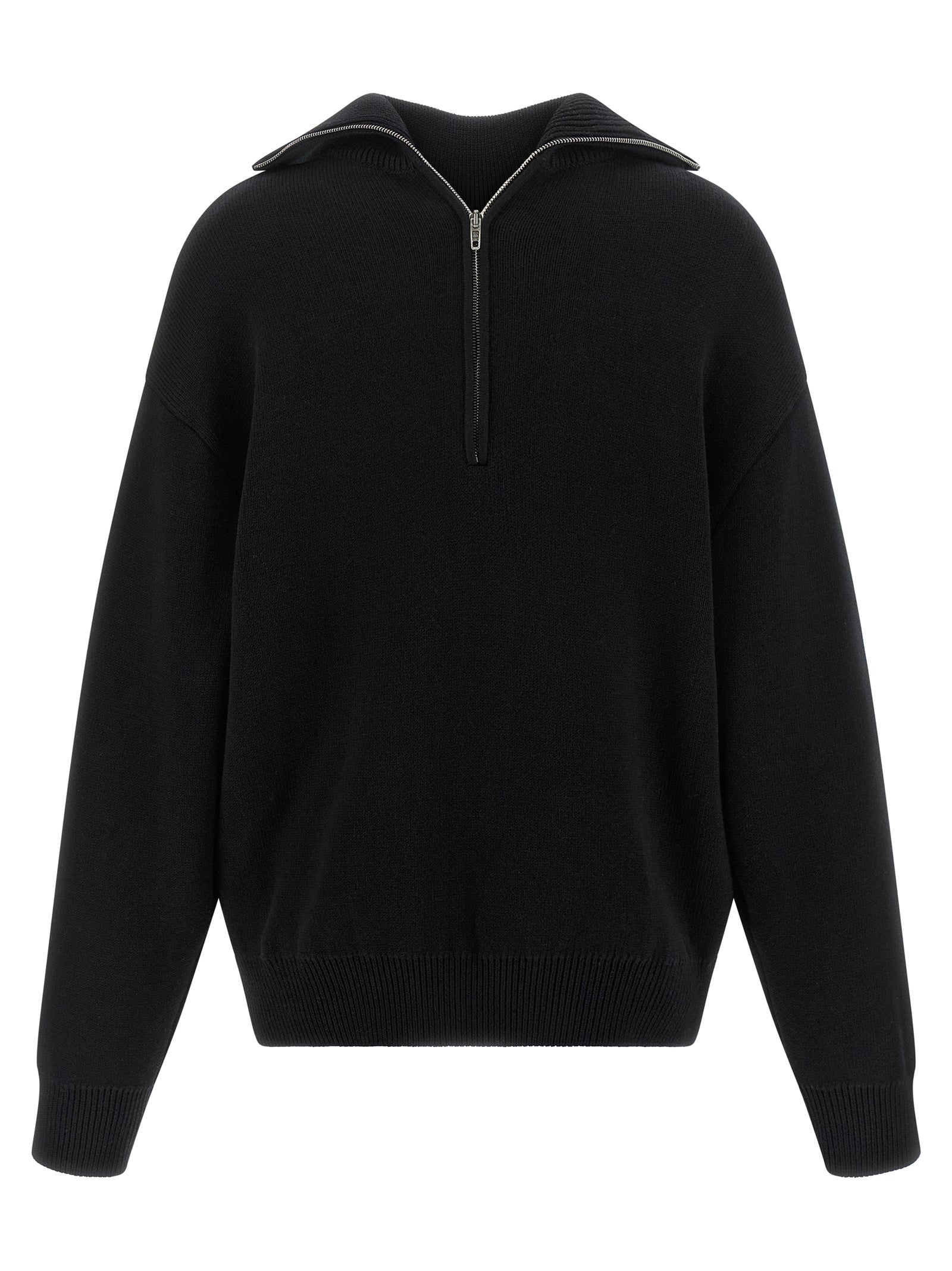 Balenciaga Black Cotton 'Back-to-Front' Cardigan