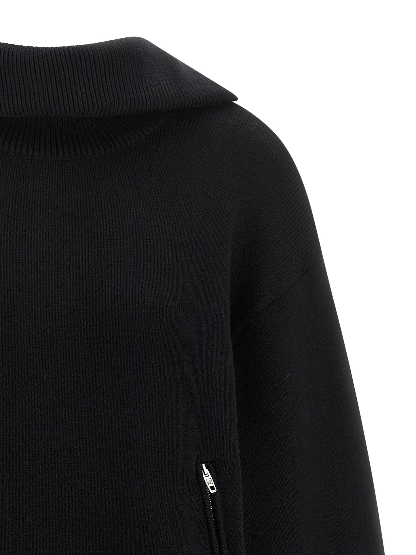 Balenciaga Black Cotton 'Back-to-Front' Cardigan