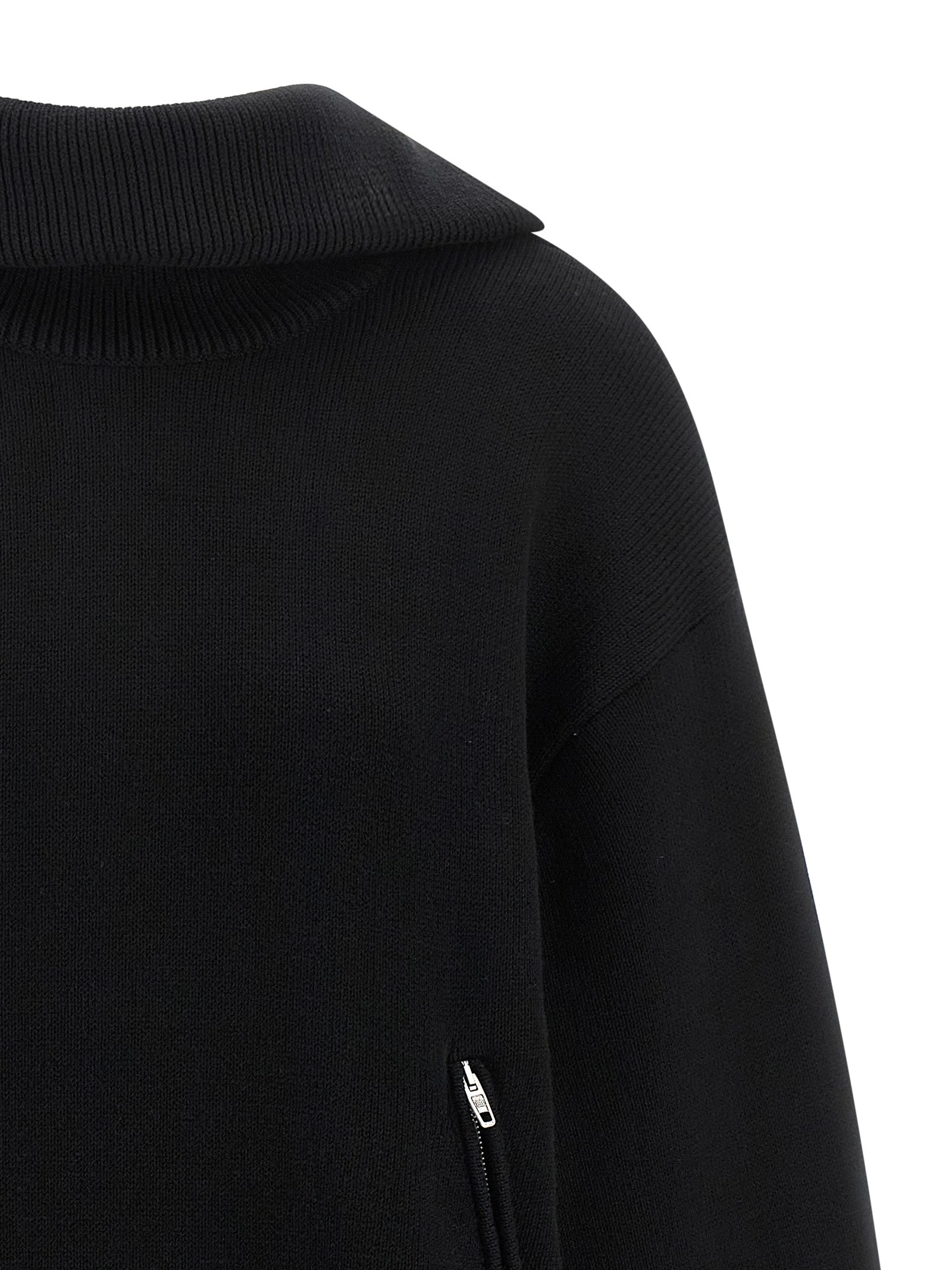 Balenciaga Black Cotton 'Back-to-Front' Cardigan