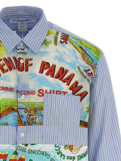 Comme Des Garçons Multicolor Striped Cotton Blouse