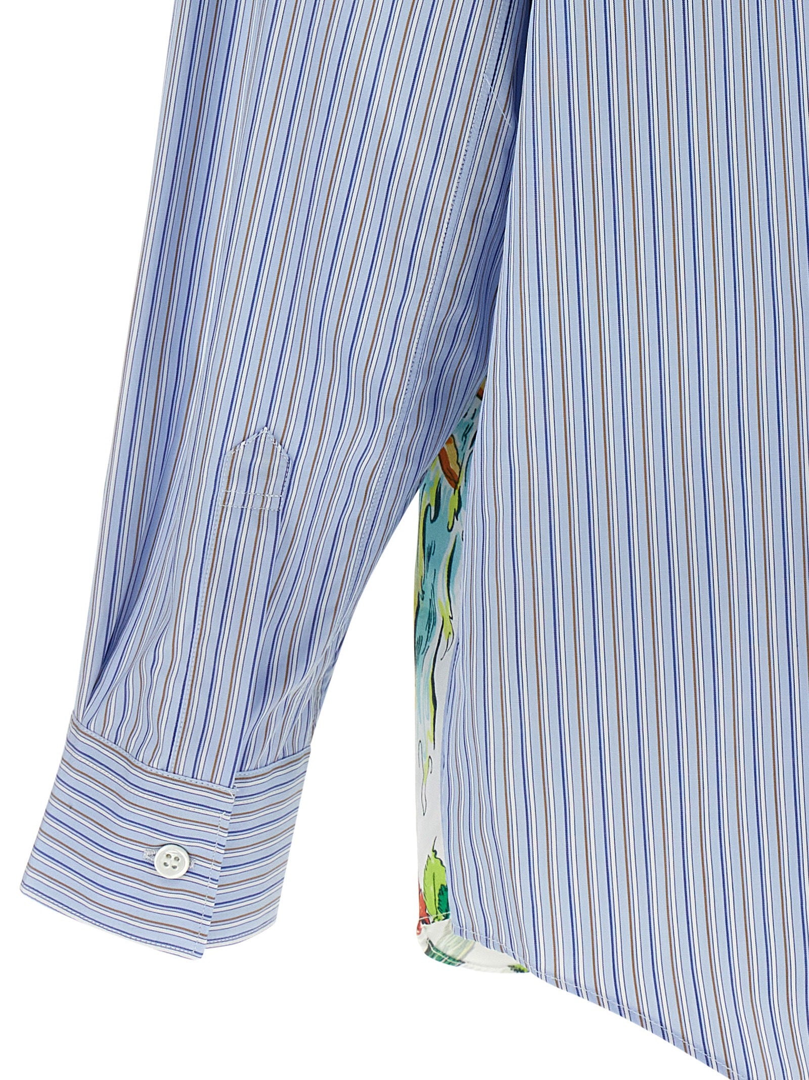 Comme Des Garçons Multicolor Striped Cotton Blouse