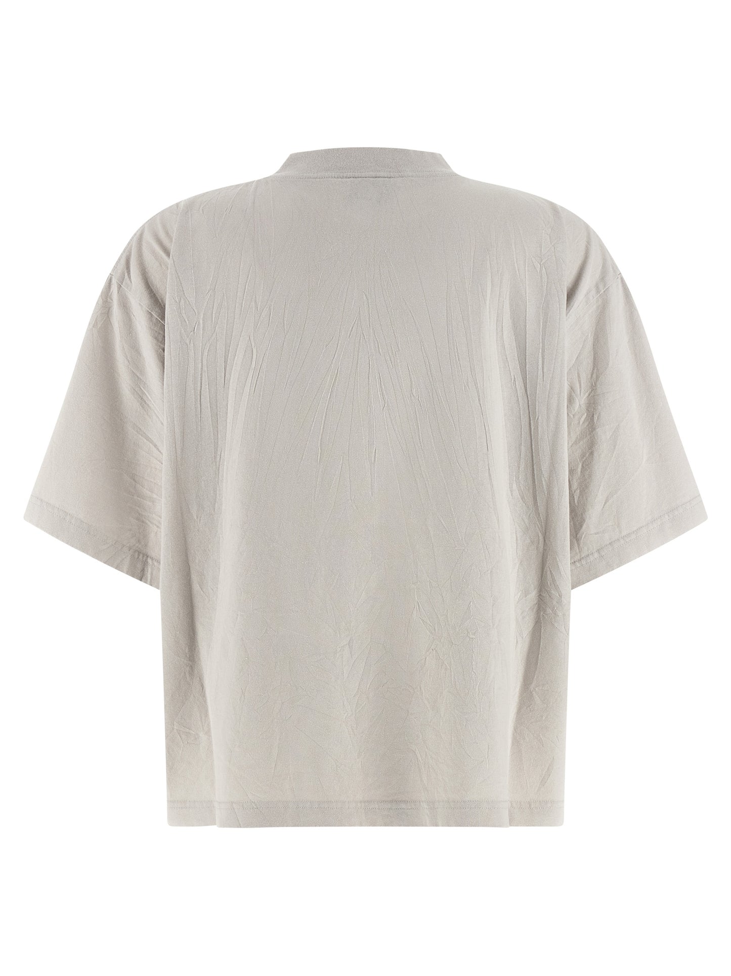Balenciaga White Cotton 'Kittycat' Crop T-Shirt