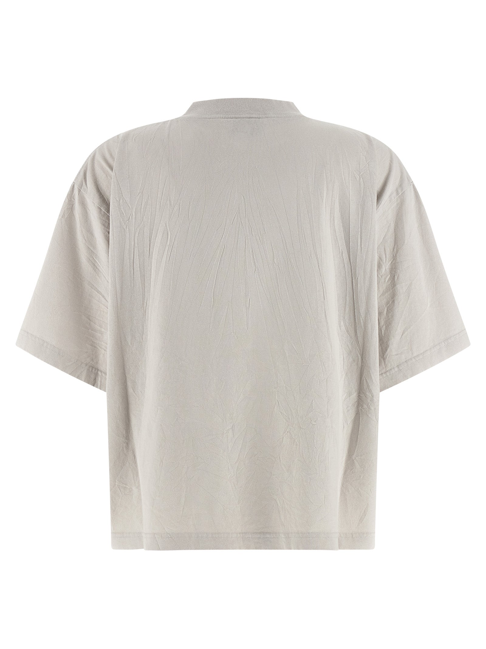 Balenciaga White Cotton 'Kittycat' Crop T-Shirt