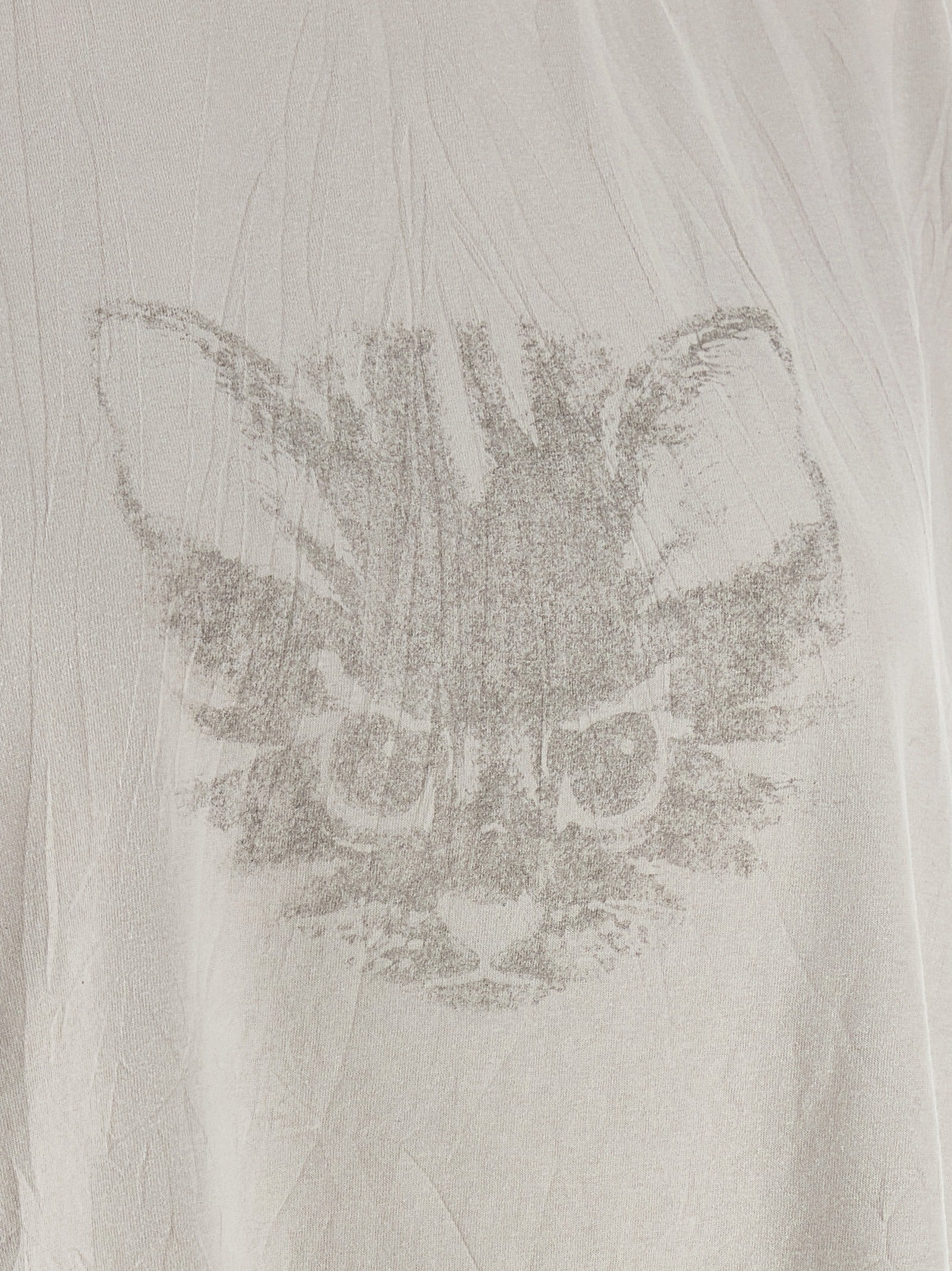 Balenciaga White Cotton 'Kittycat' Crop T-Shirt