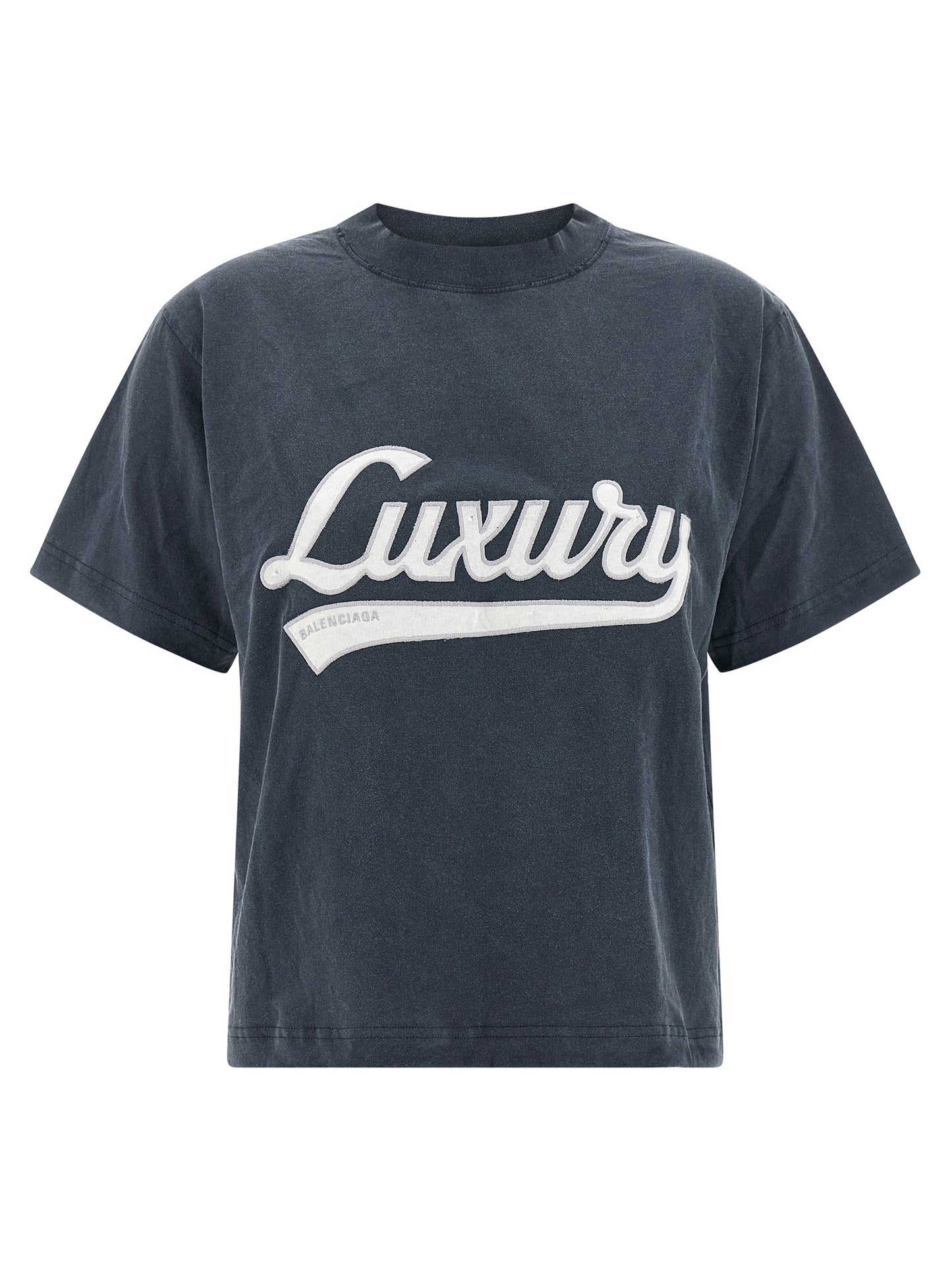 Balenciaga Blue Cotton Sportswear T-Shirt
