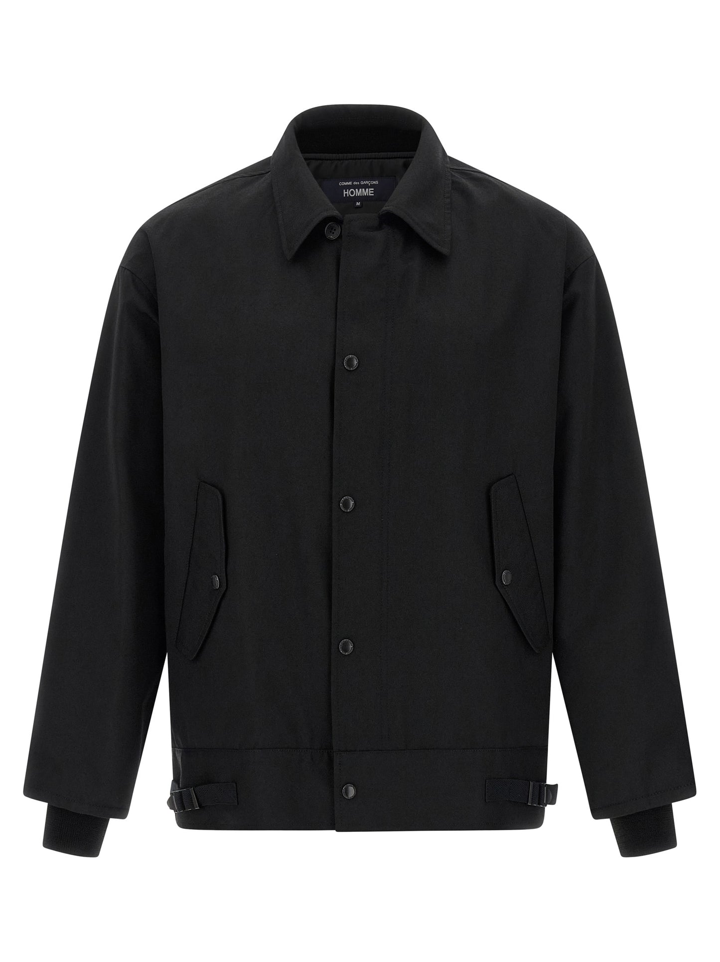 Comme Des Garçons Black Polyester and Wool Full-Length Jacket