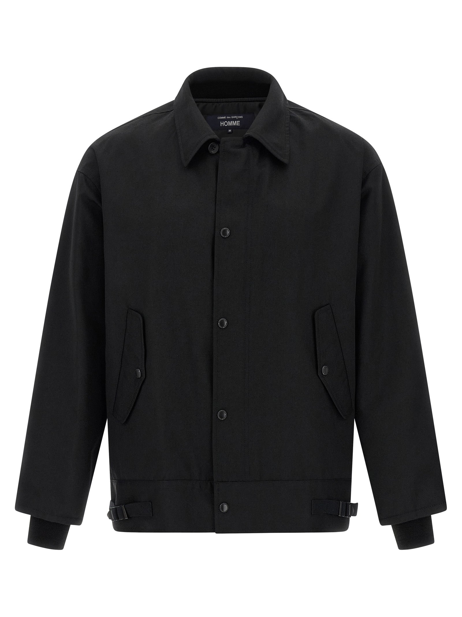 Comme Des Garçons Black Polyester and Wool Full-Length Jacket