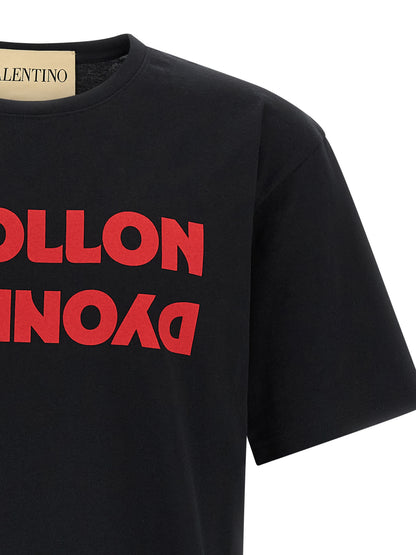 Valentino Garavani Black Cotton T-Shirt