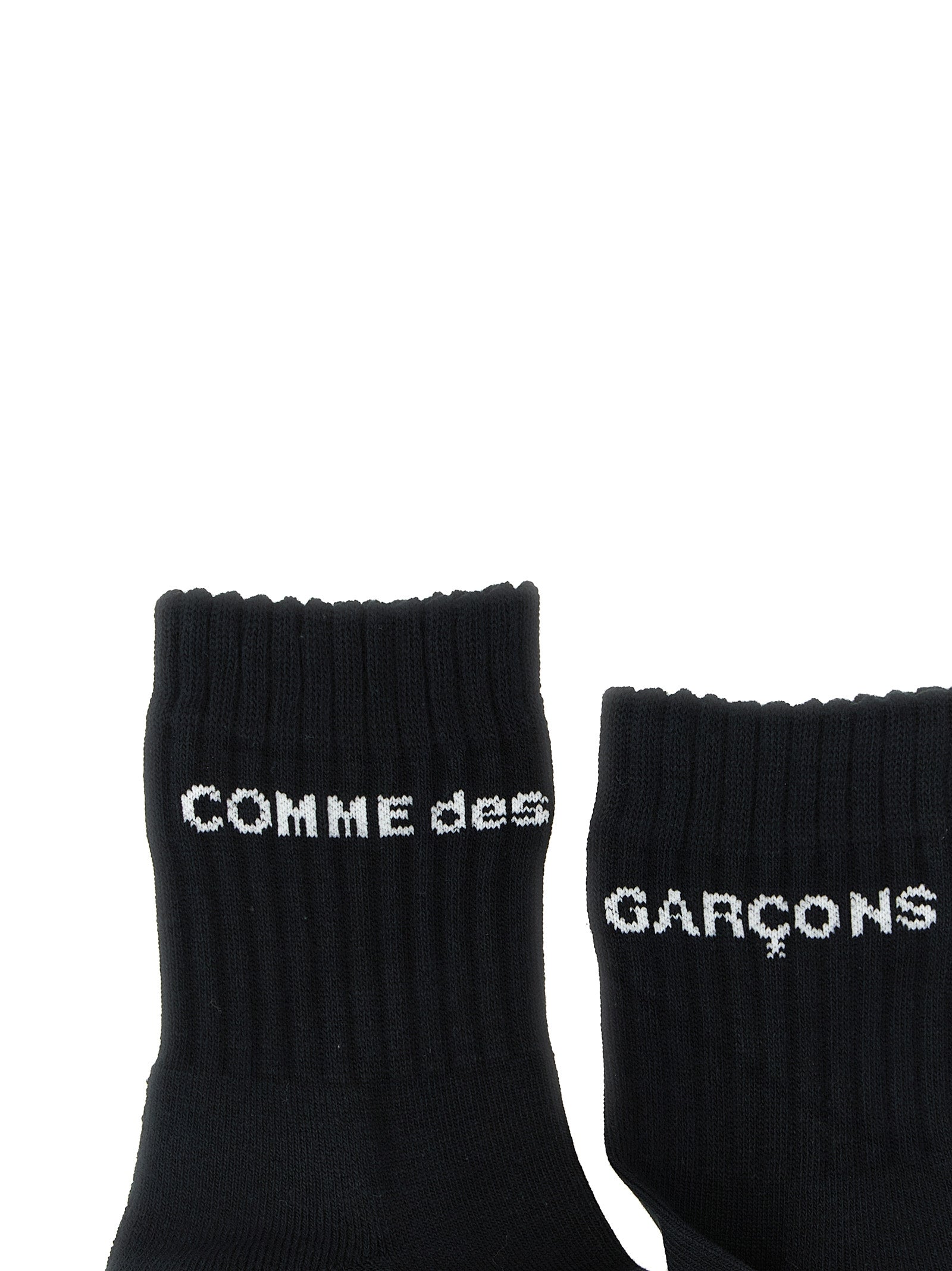 Comme des Garçons Bicolor Cotton Socks White/Black