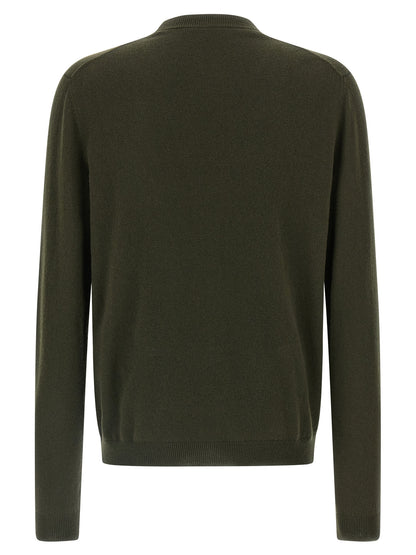 Gucci Bicolor Cashmere Cardigan in Green