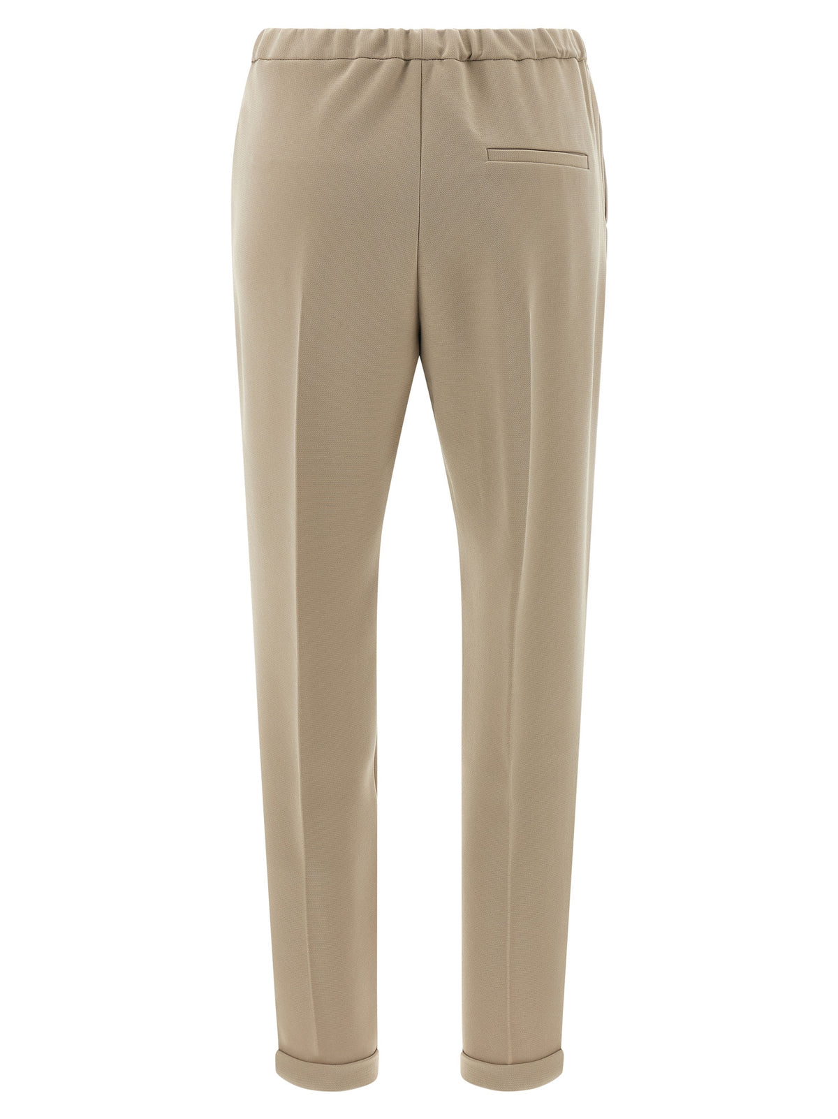 Alberto Biani Beige Triacetate Casual Pants