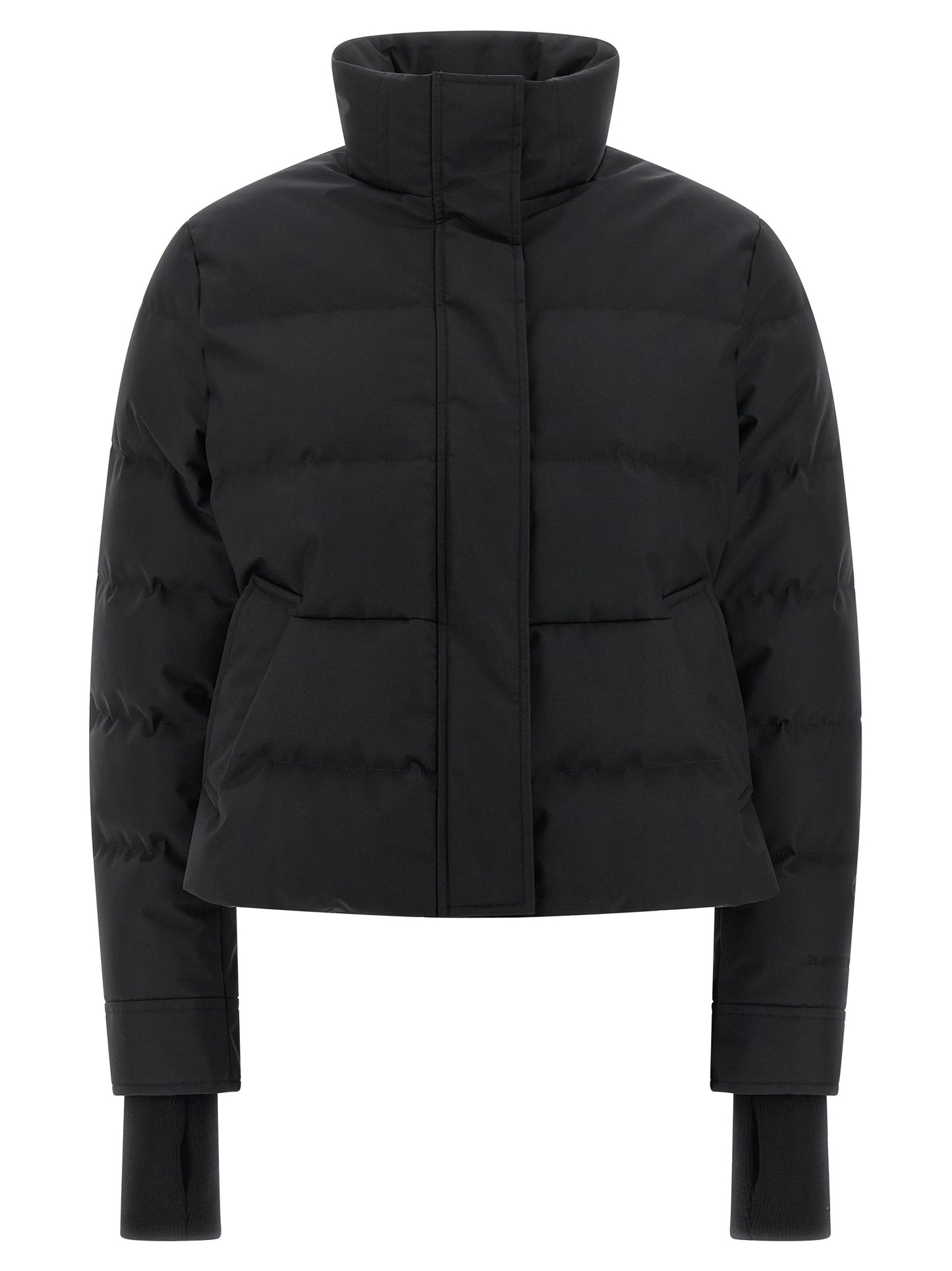Alexander McQueen Black Cropped Polyamide Jacket