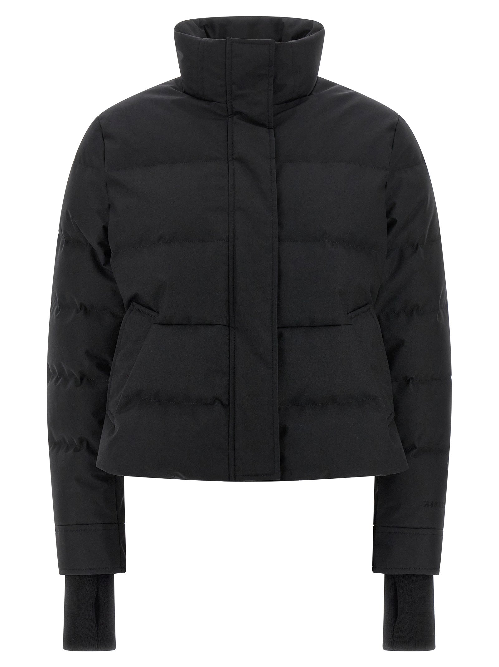 Alexander McQueen Black Cropped Polyamide Jacket