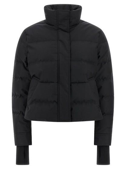 Alexander McQueen Black Cropped Polyamide Jacket