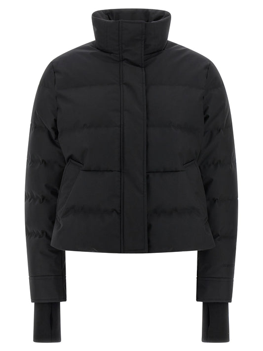 Alexander McQueen Black Cropped Polyamide Jacket