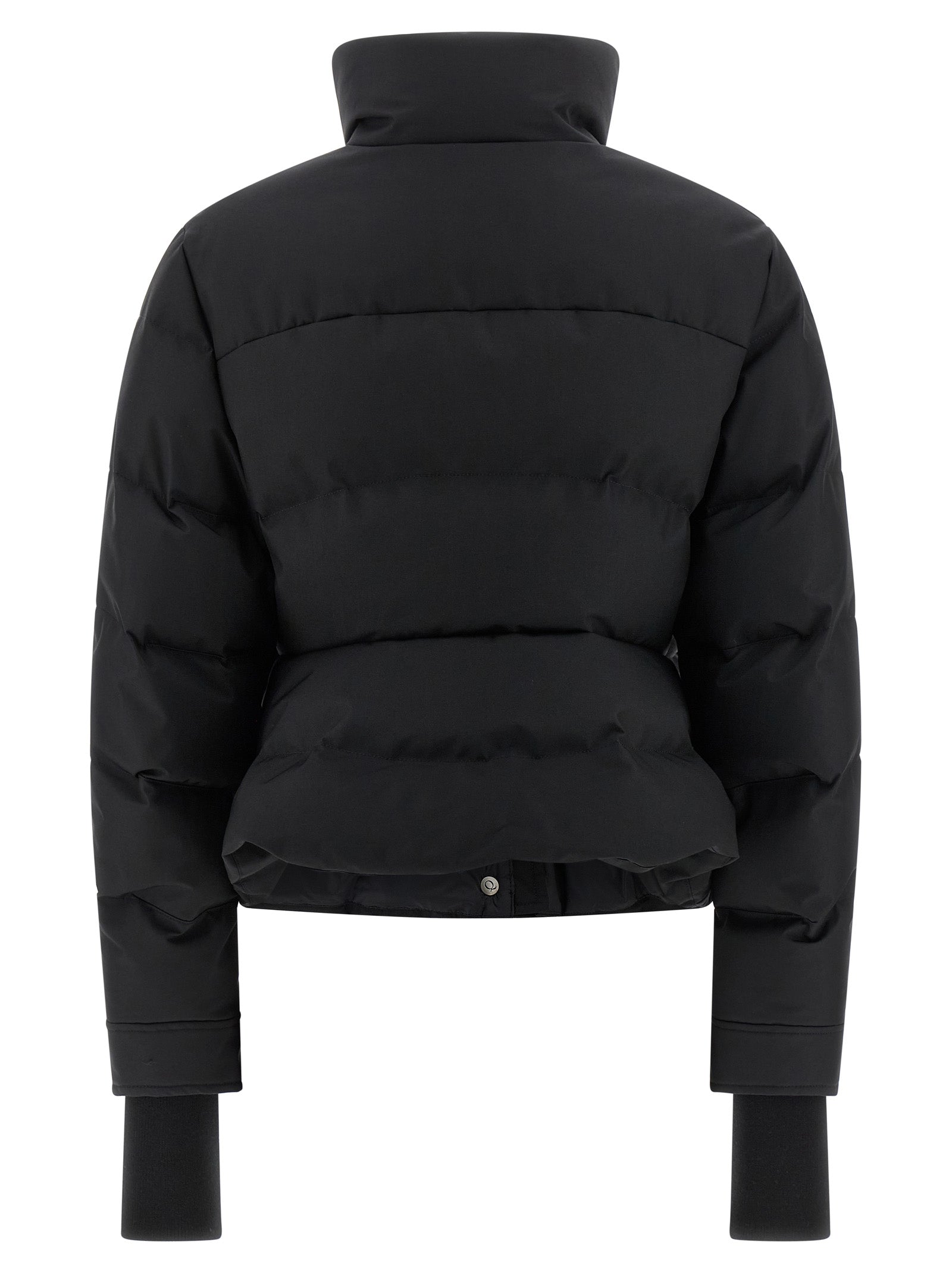 Alexander McQueen Black Cropped Polyamide Jacket
