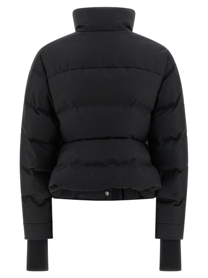 Alexander McQueen Black Cropped Polyamide Jacket