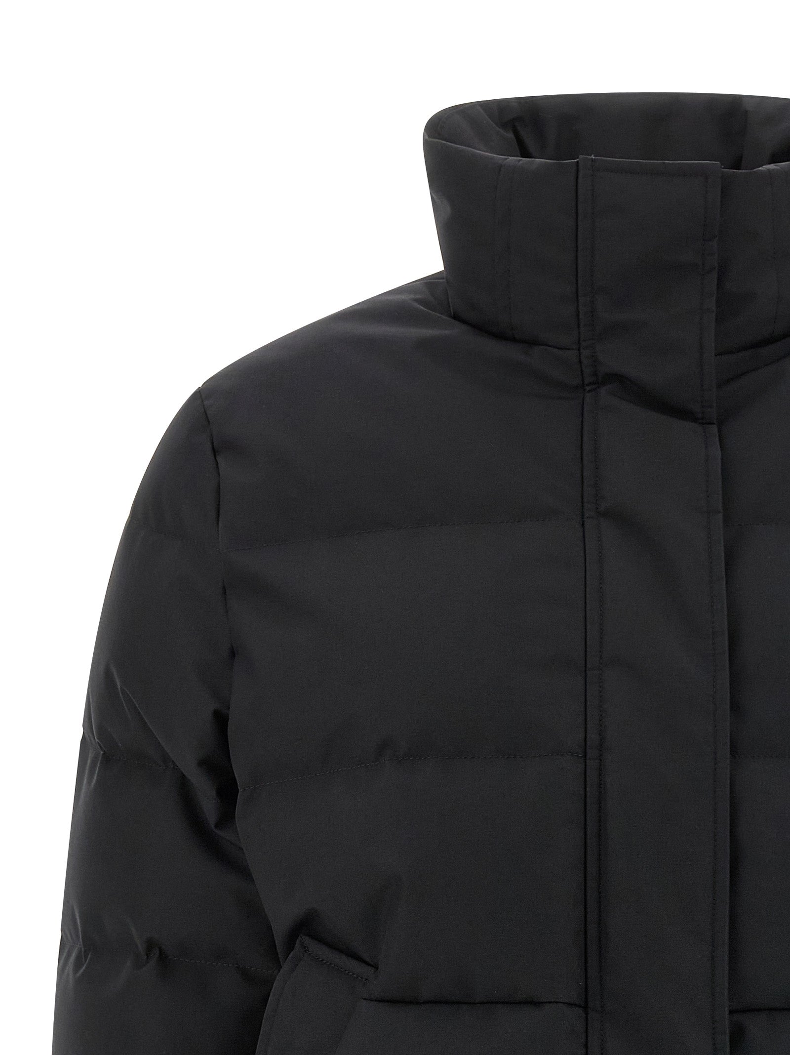 Alexander McQueen Black Cropped Polyamide Jacket