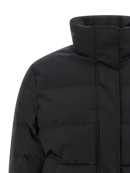 Alexander McQueen Black Cropped Polyamide Jacket