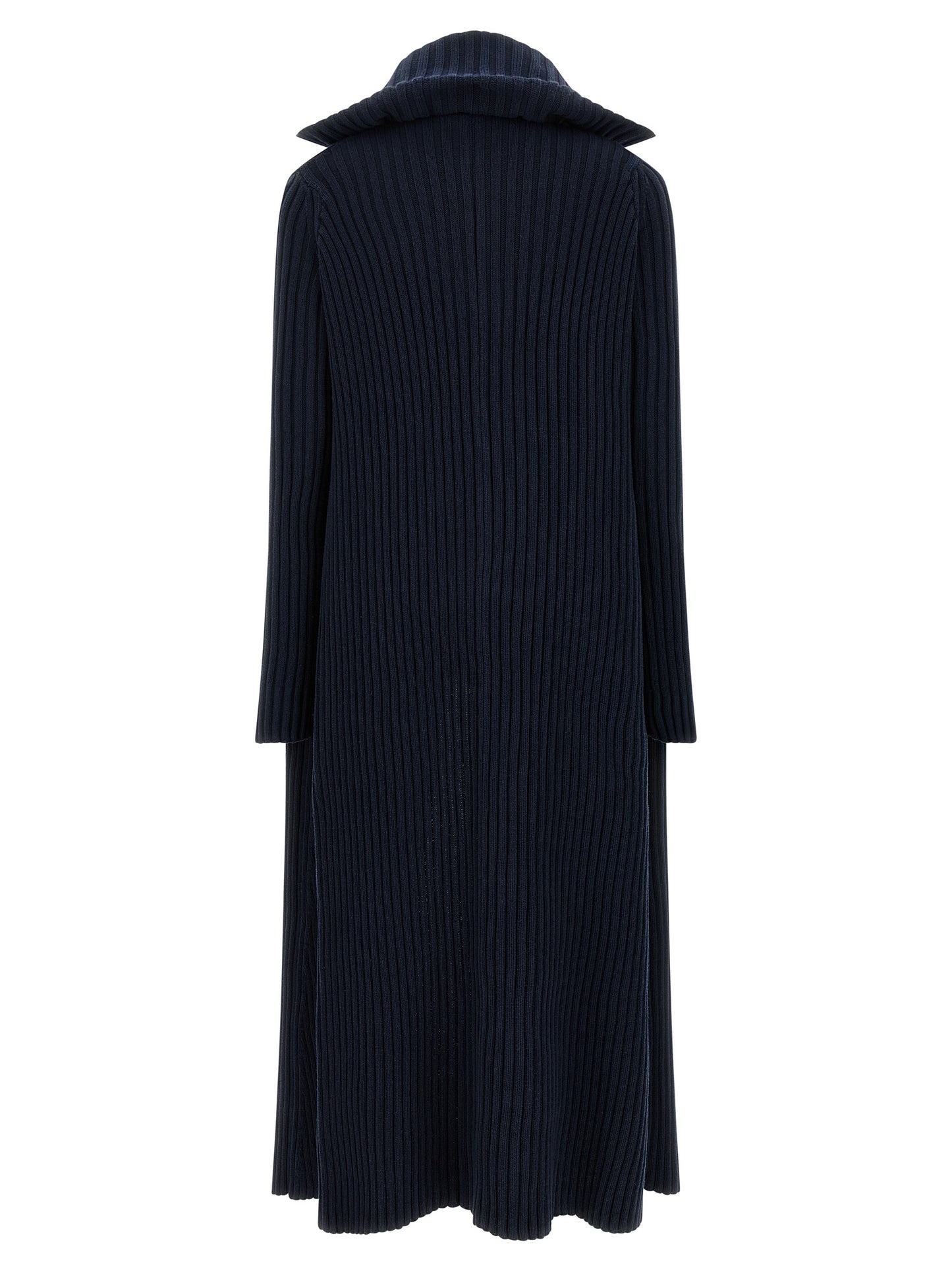 Balenciaga Blue Polyester Maxi Cardigan