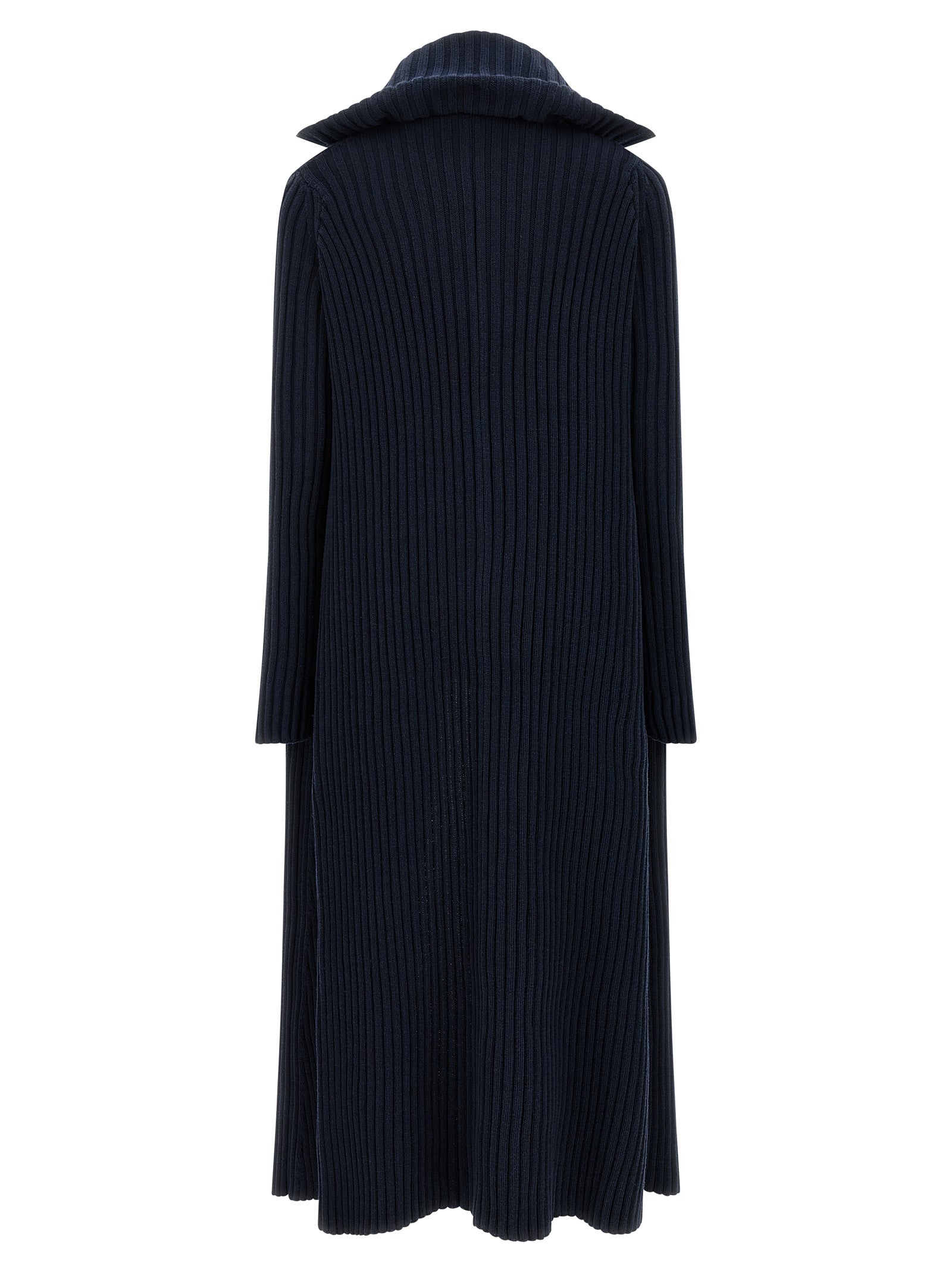 Balenciaga Blue Polyester Maxi Cardigan