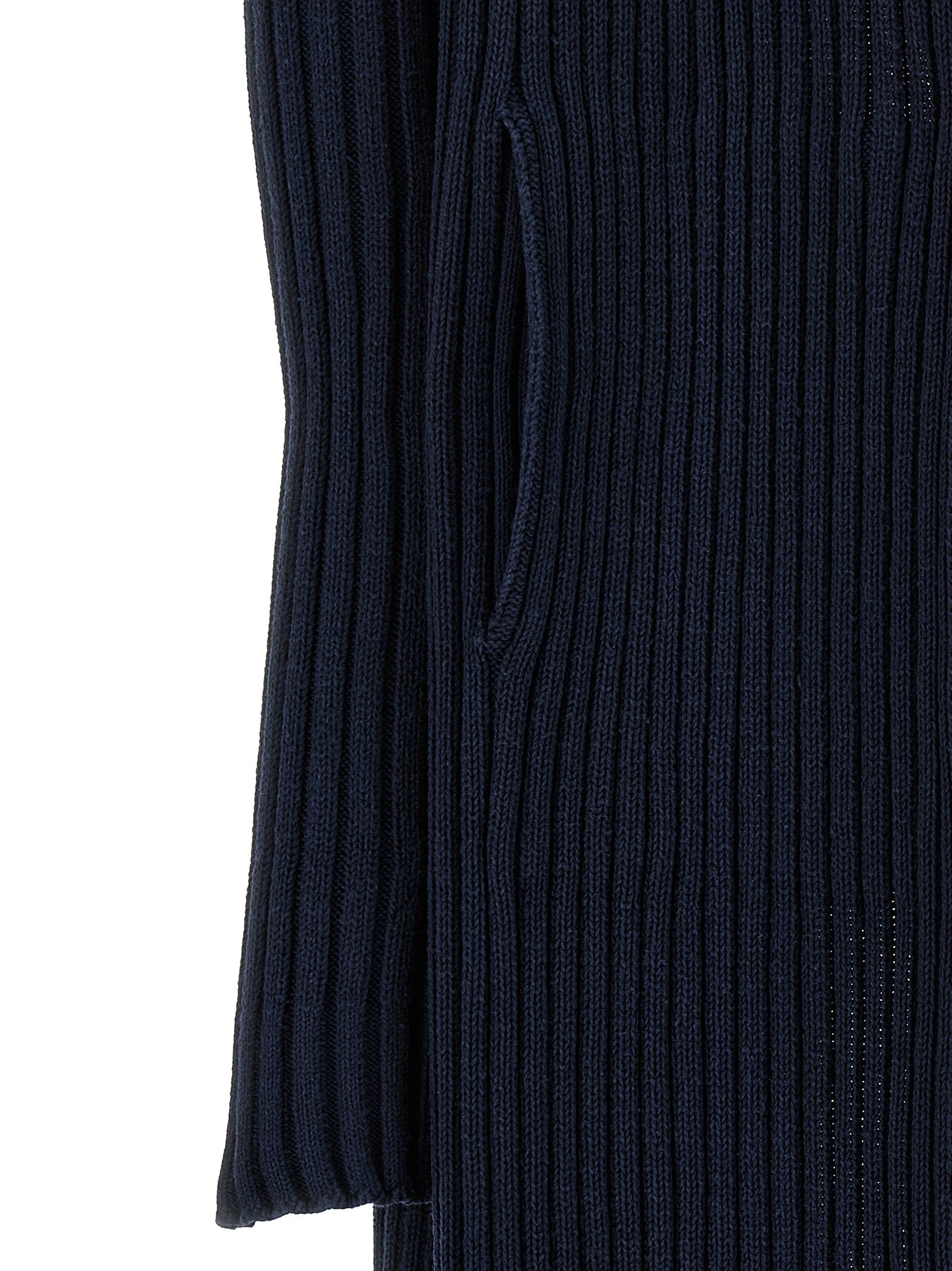 Balenciaga Blue Polyester Maxi Cardigan