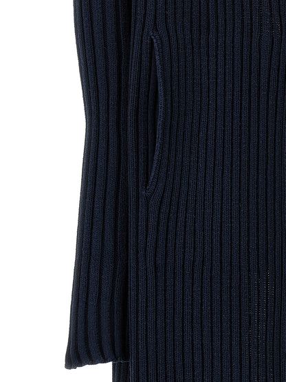 Balenciaga Blue Polyester Maxi Cardigan